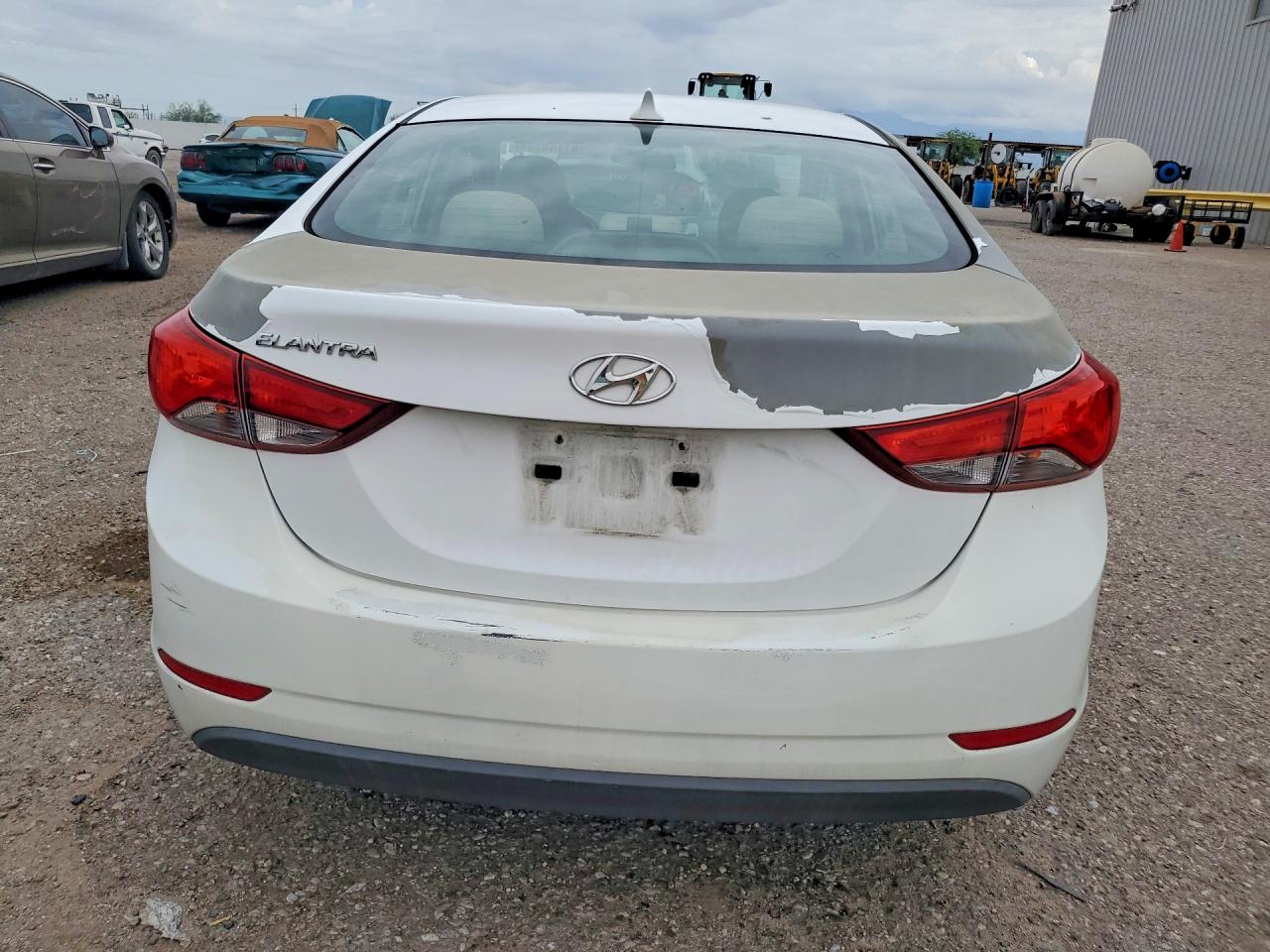 2015 Hyundai Elantra Se White vin: 5NPDH4AEXFH563693