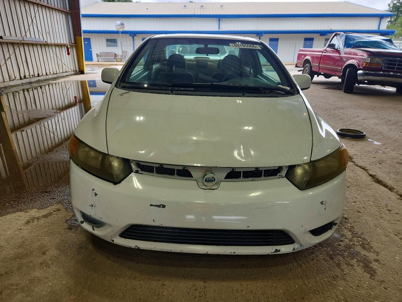 2007 Honda Civic Ex White vin: 2HGFG12887H584492