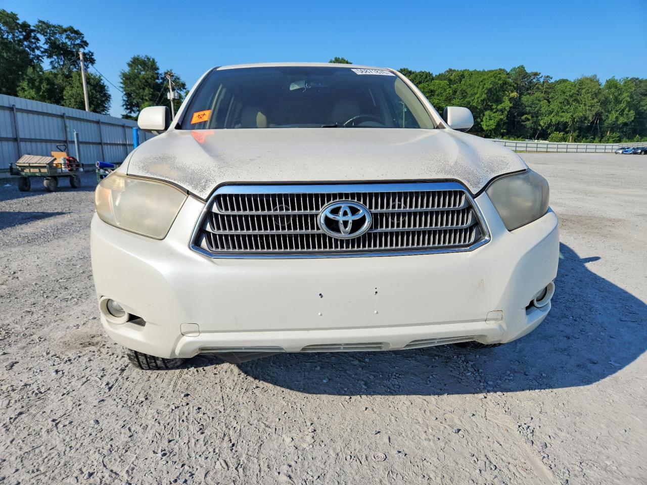 2008 Toyota Highlander Hybrid Limited White vin: JTEEW44A782004766
