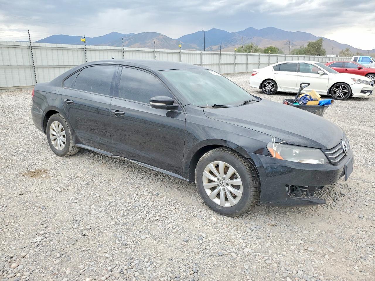 2015 Volkswagen Passat S Black vin: 1VWAT7A33FC050988