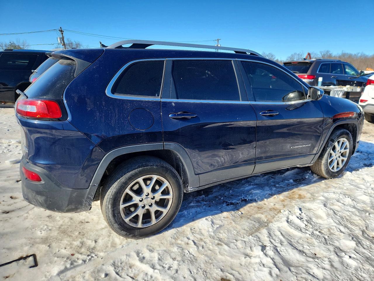 2014 Jeep Cherokee Latitude Blue vin: 1C4PJMCB9EW192460