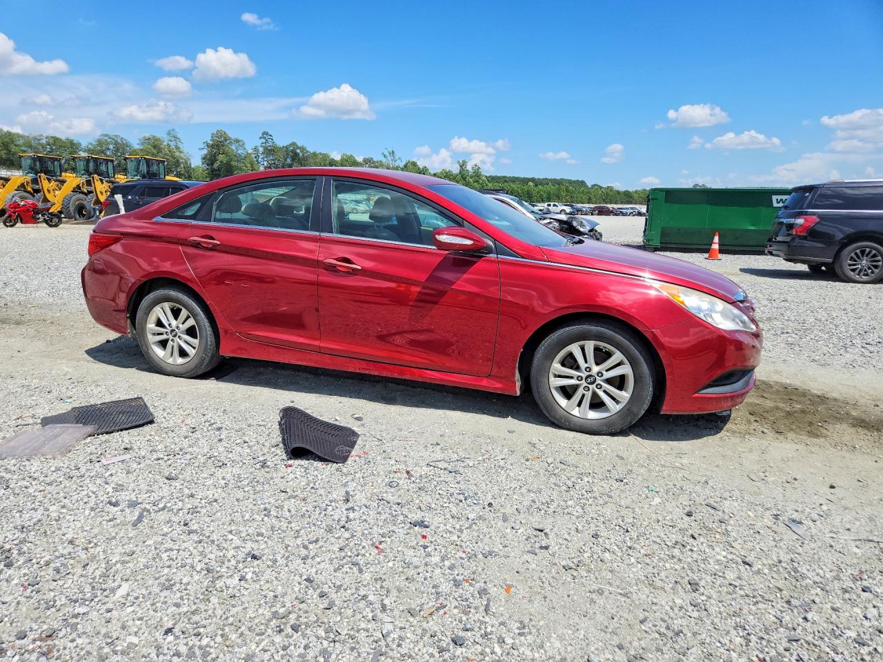 2014 Hyundai Sonata Gls Красный vin: 5NPEB4AC2EH928886