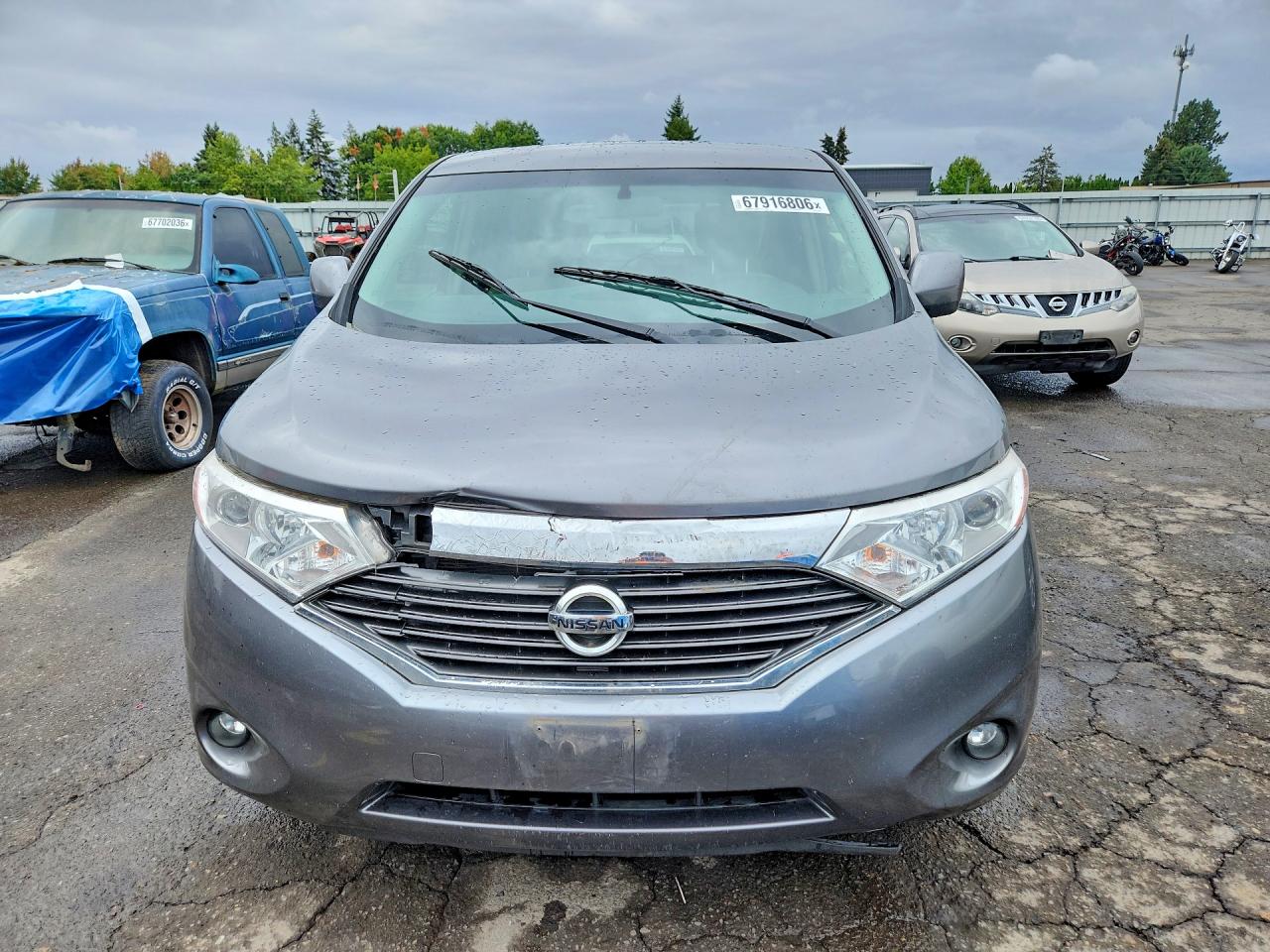 2015 Nissan Quest 3.5 Sv Gray vin: JN8AE2KP0F9121499