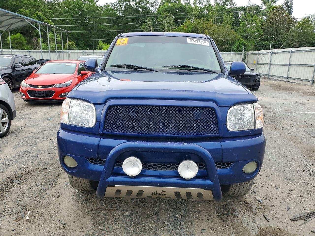 2005 Toyota Tundra Double Cab Limited Синий vin: 5TBET38195S479320