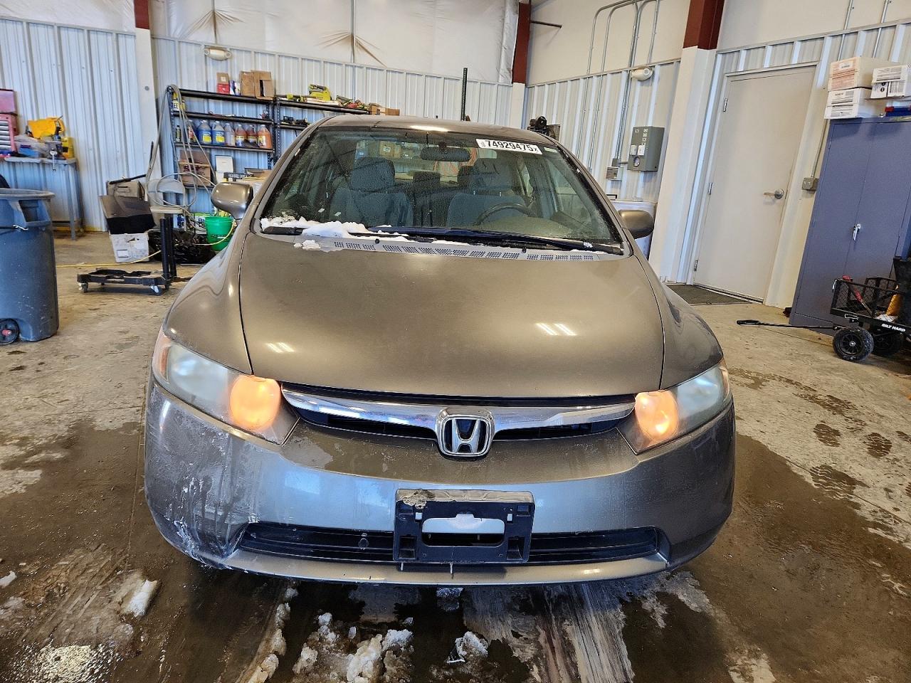 2008 Honda Civic Lx Gray vin: 1HGFA16548L020697