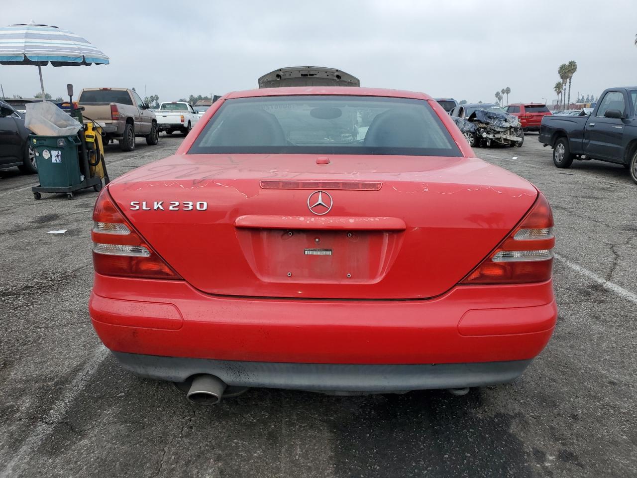 2004 Mercedes-benz Slk 230 Kompressor Red vin: WDBKK49FX4F300311