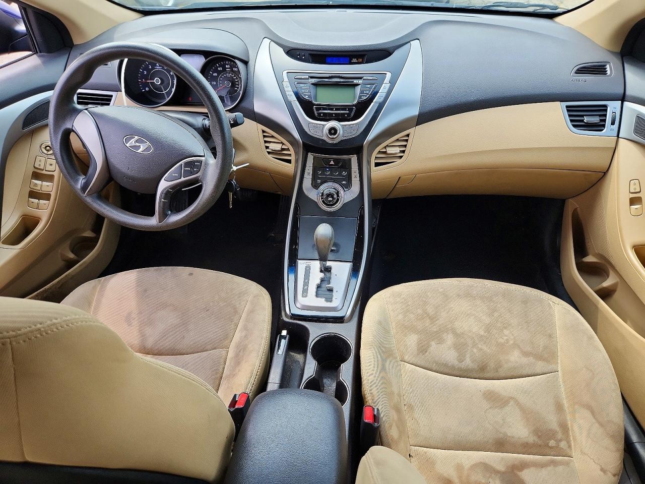 2013 Hyundai Elantra Gls Blue vin: 5NPDH4AE0DH195098