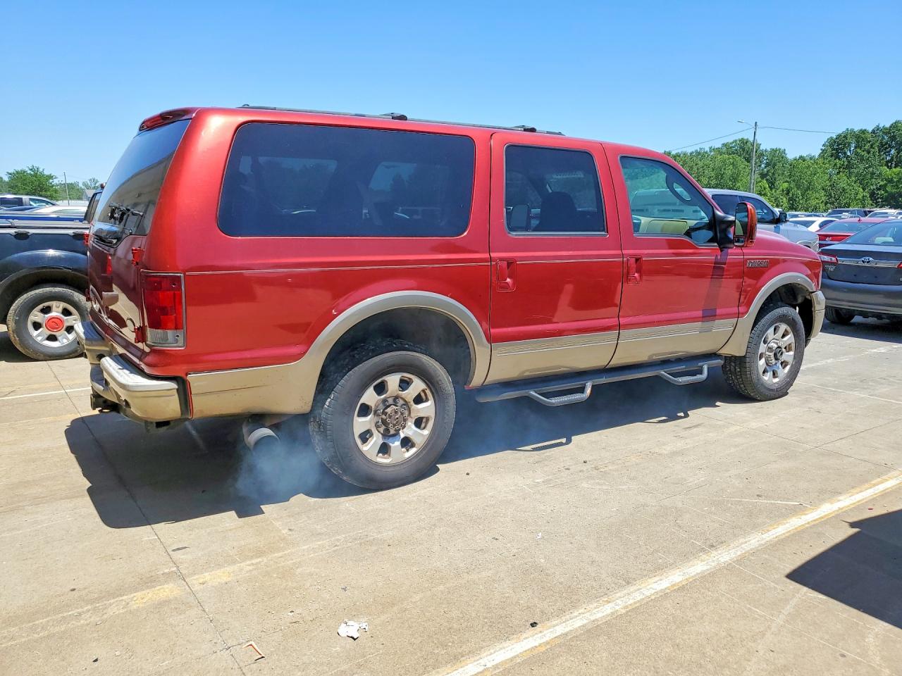 2005 Ford Excursion Eddie Bauer Red vin: 1FMSU45PX5EA49500