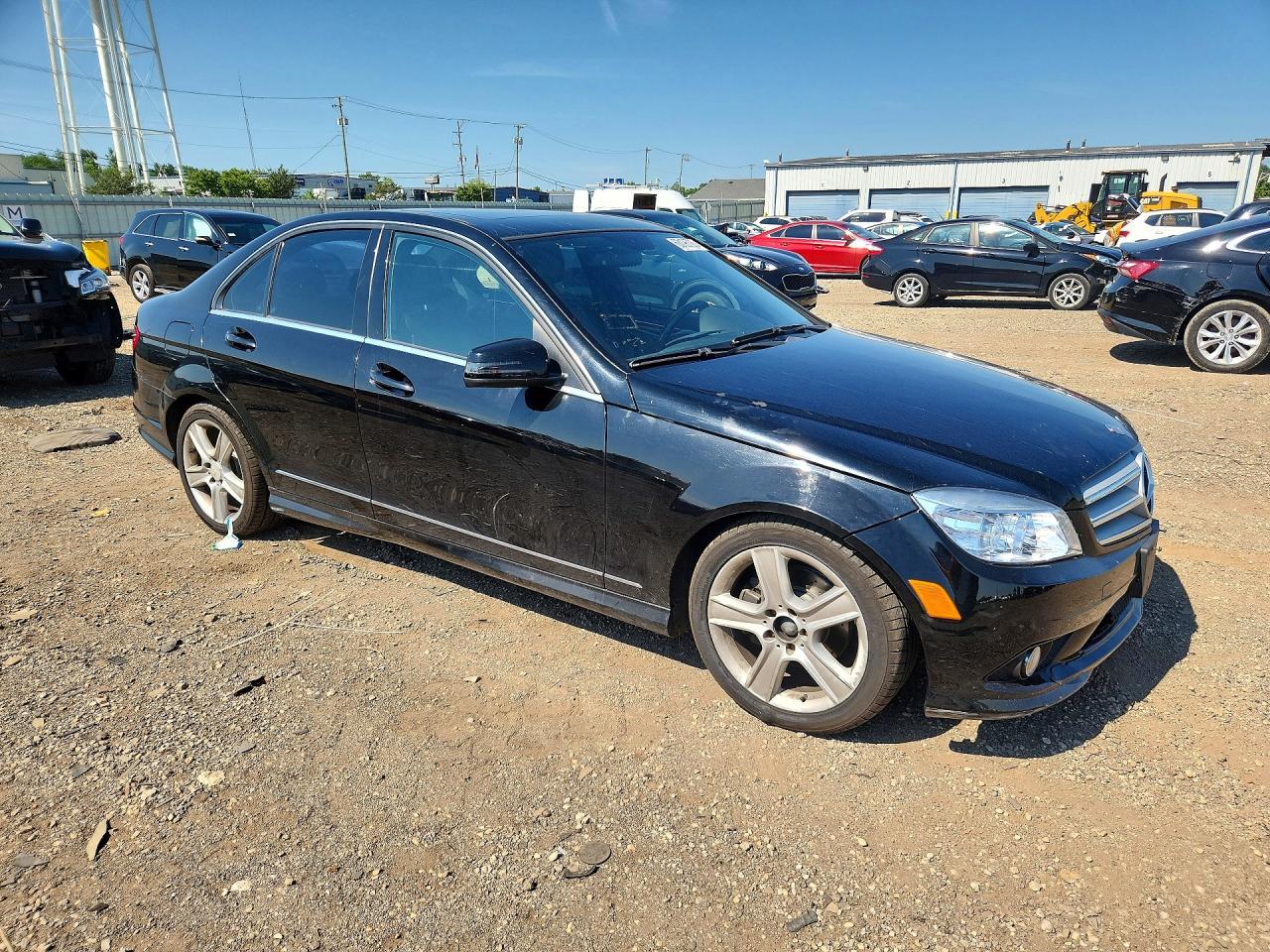 2010 Mercedes-benz C 300 4matic Black vin: WDDGF8BB7AR109343