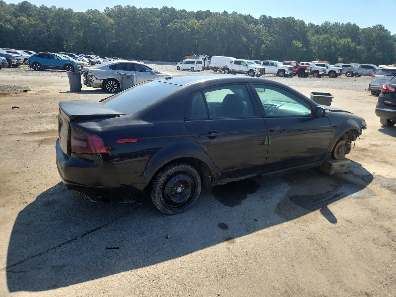 2007 Acura Tl Black vin: 19UUA66217A032410