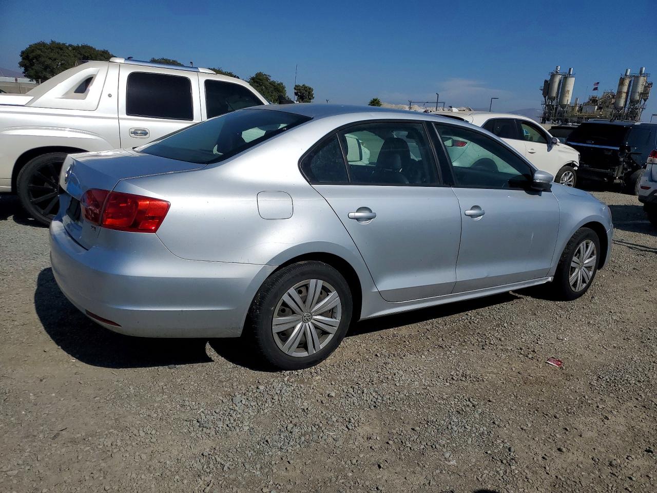 2014 Volkswagen Jetta Se Silver vin: 3VWD17AJ5EM402886