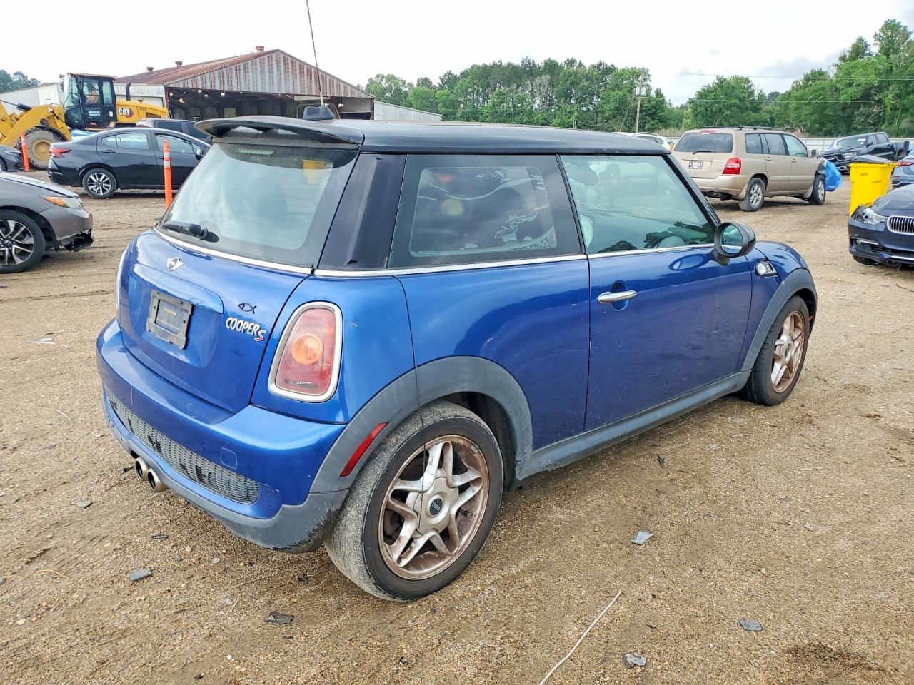 2009 Mini Cooper S Синий vin: WMWMF73589TT94596