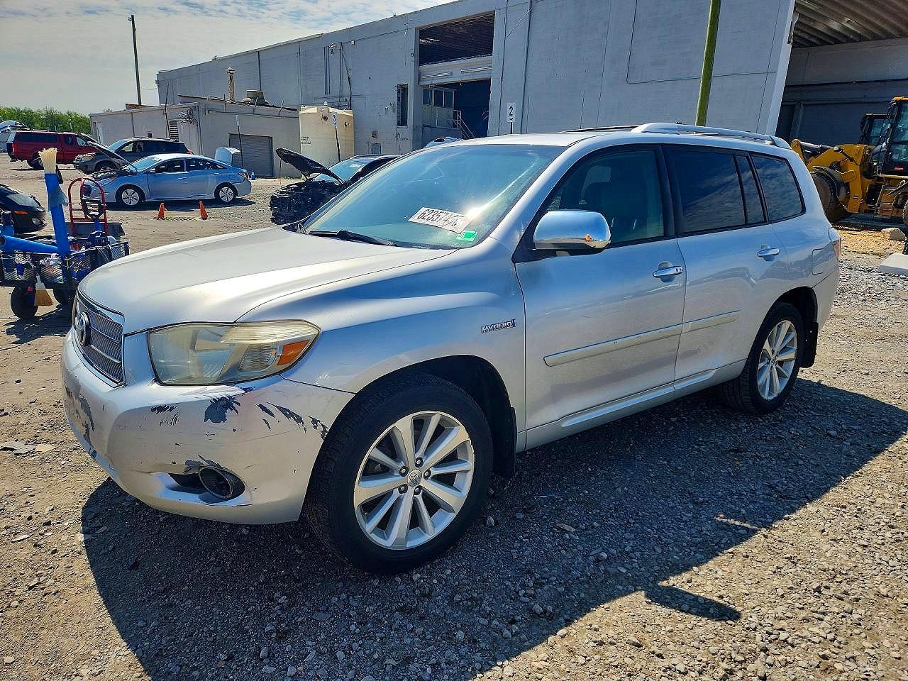 2009 Toyota Highlander Hybrid Limited Серебряный vin: JTEEW44AX92034216