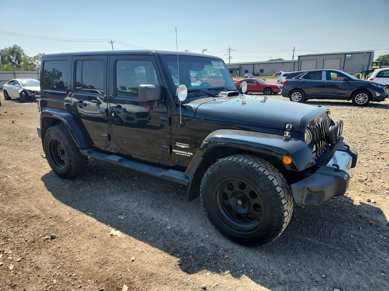 2013 Jeep Wrangler Unlimited Sahara Black vin: 1C4BJWEG2DL549704