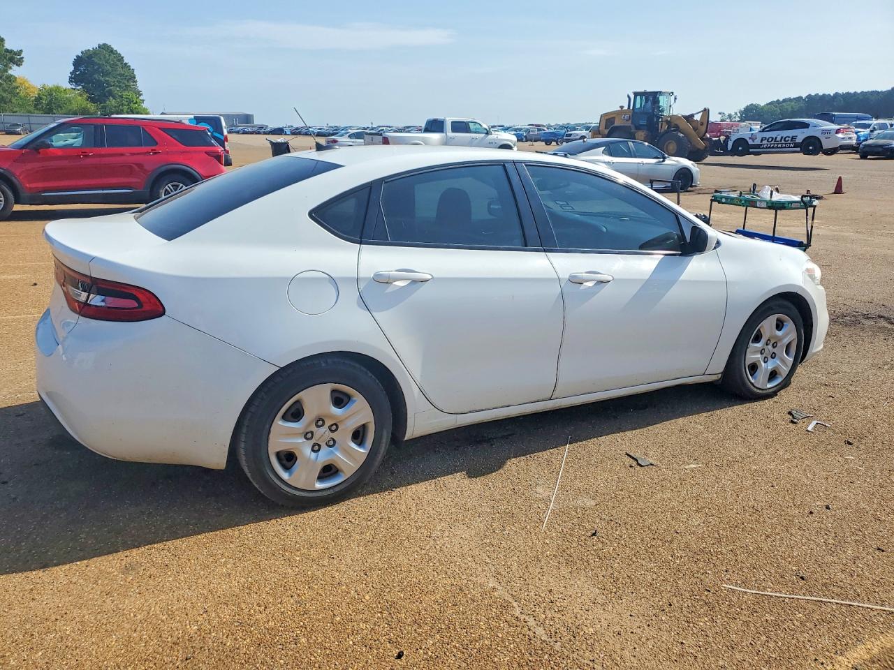 2015 Dodge Dart Se White vin: 1C3CDFAA7FD101974