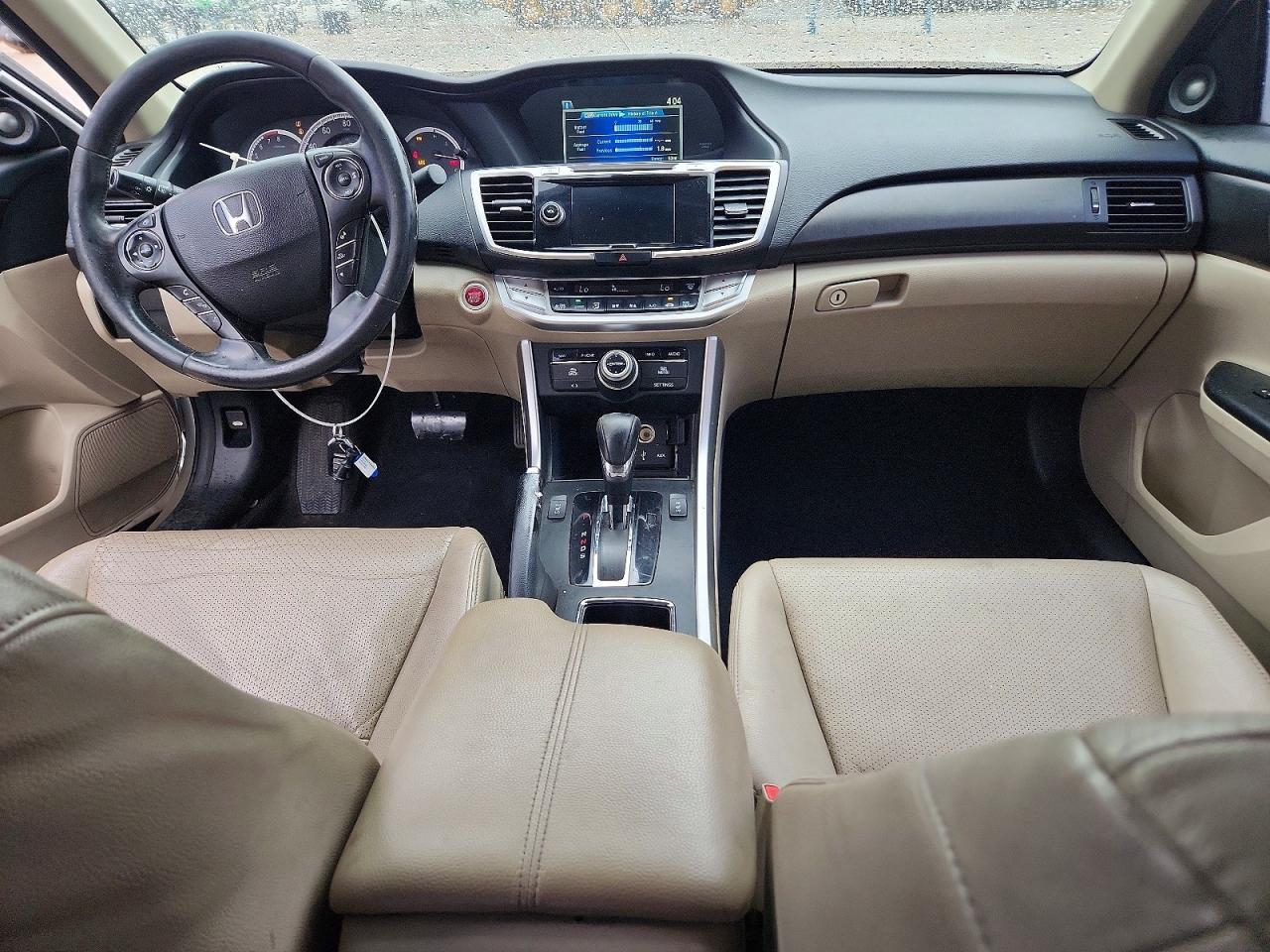 2014 Honda Accord Touring White vin: 1HGCR3F96EA013543