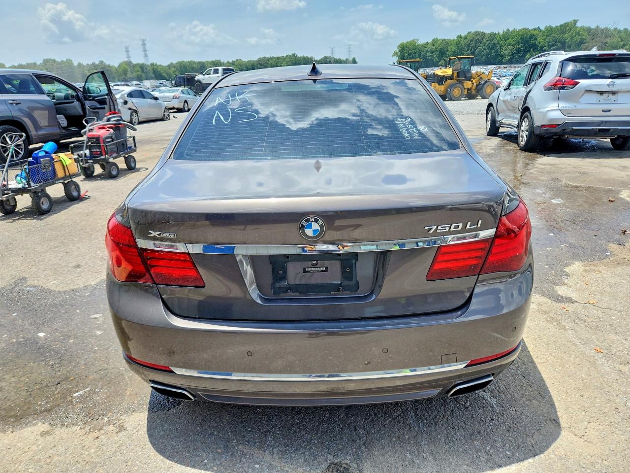 2014 Bmw 750 Lxi Gray vin: WBAYF8C59ED142576
