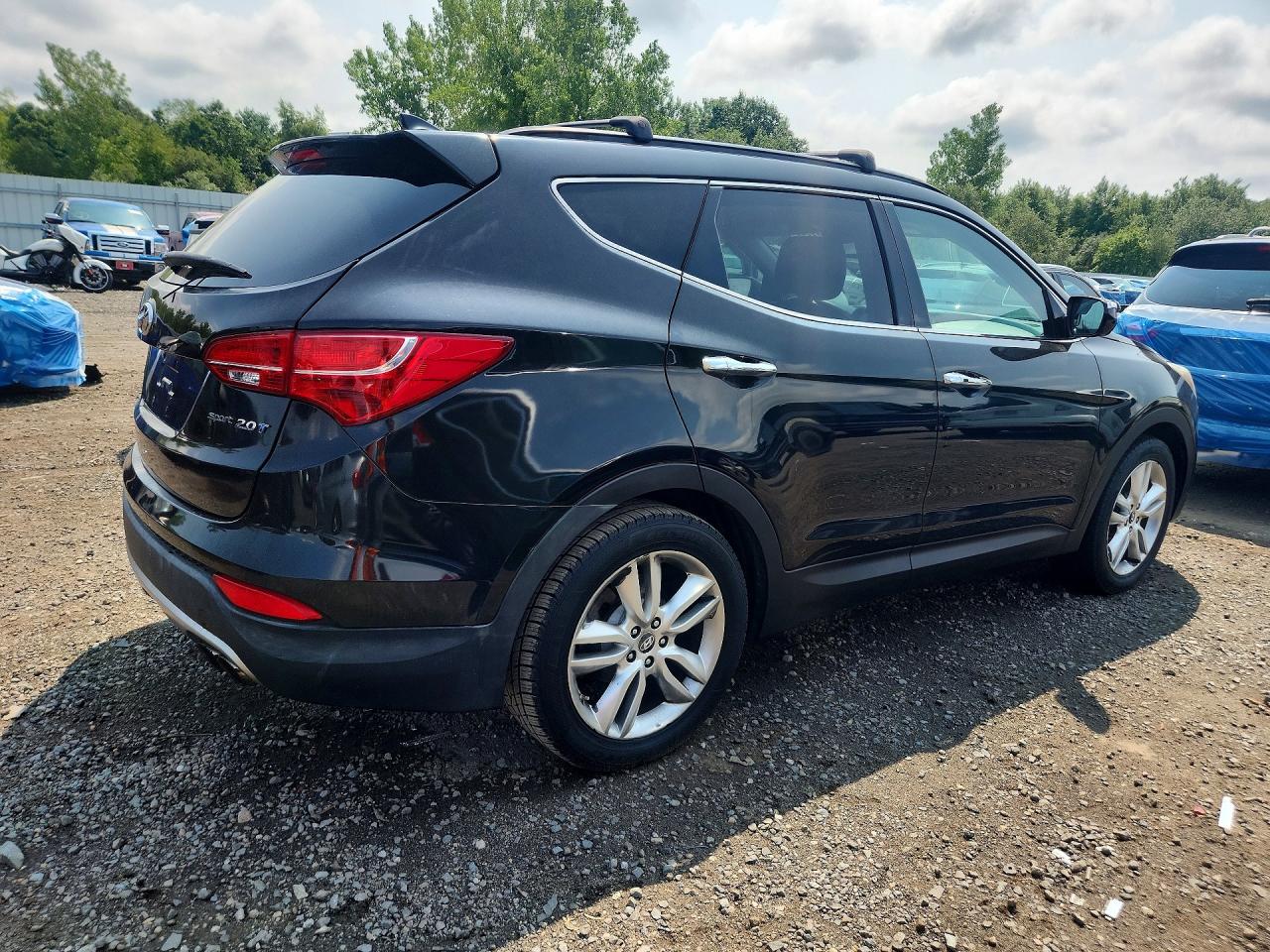 2013 Hyundai Santa Fe Sport 2.0t Black vin: 5XYZU3LA0DG081647