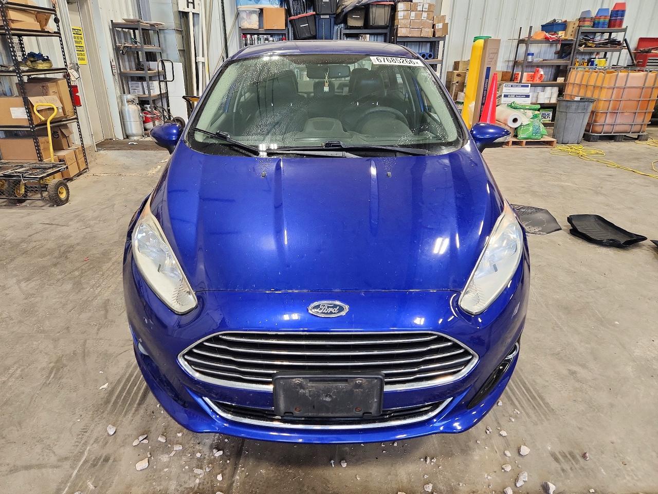2014 Ford Fiesta Sedan Blue vin: 3FADP4CJ2EM243408