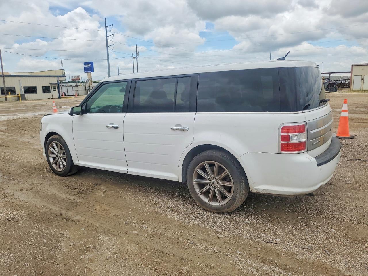 2017 Ford Flex Limited White vin: 2FMGK5D8XHBA03659