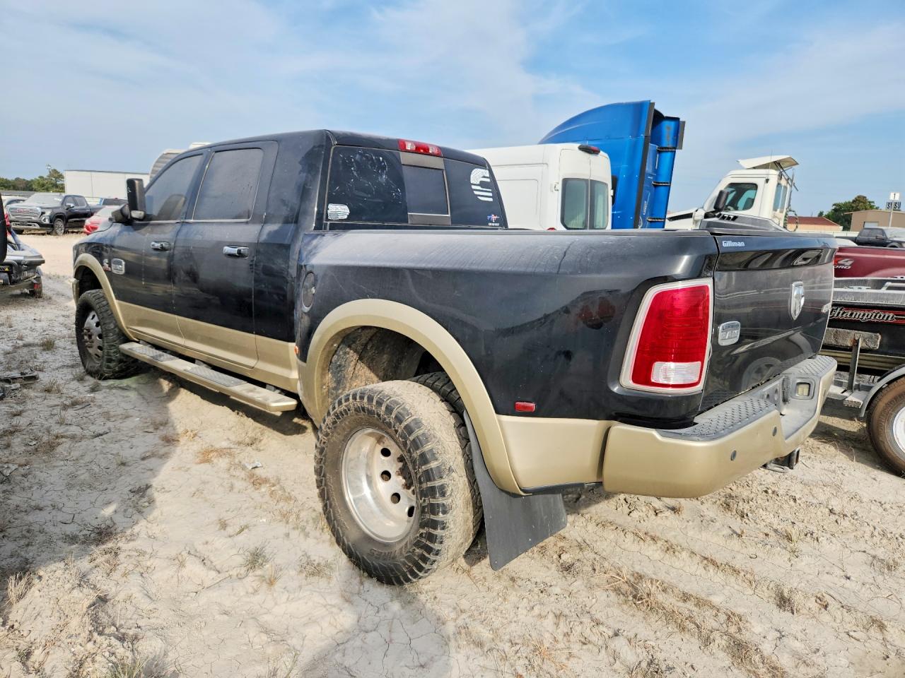 2015 Ram 3500 Longhorn Black vin: 3C63RRNL7FG565237