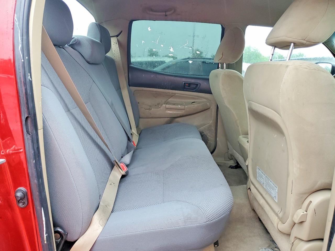 2009 Toyota Tacoma Double Cab Prerunner Red vin: 3TMJU62N99M077691
