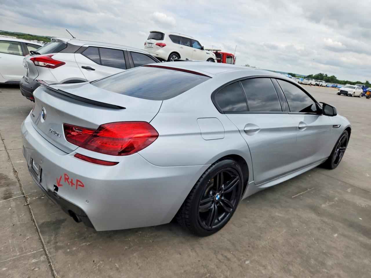 2015 Bmw 640 Xi Gran Coupe Silver vin: WBA6B8C51FD453908