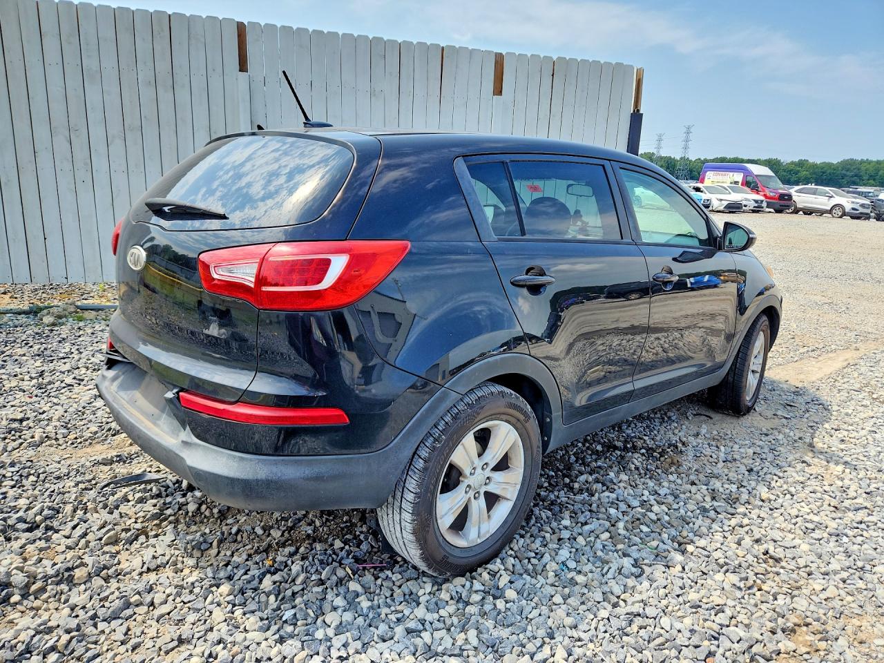 2012 Kia Sportage Lx Black vin: KNDPB3A21C7213674