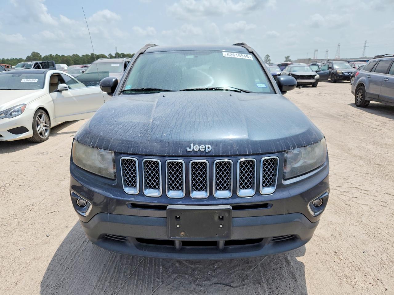 2014 Jeep Compass Latitude Gray vin: 1C4NJCEA1ED831187
