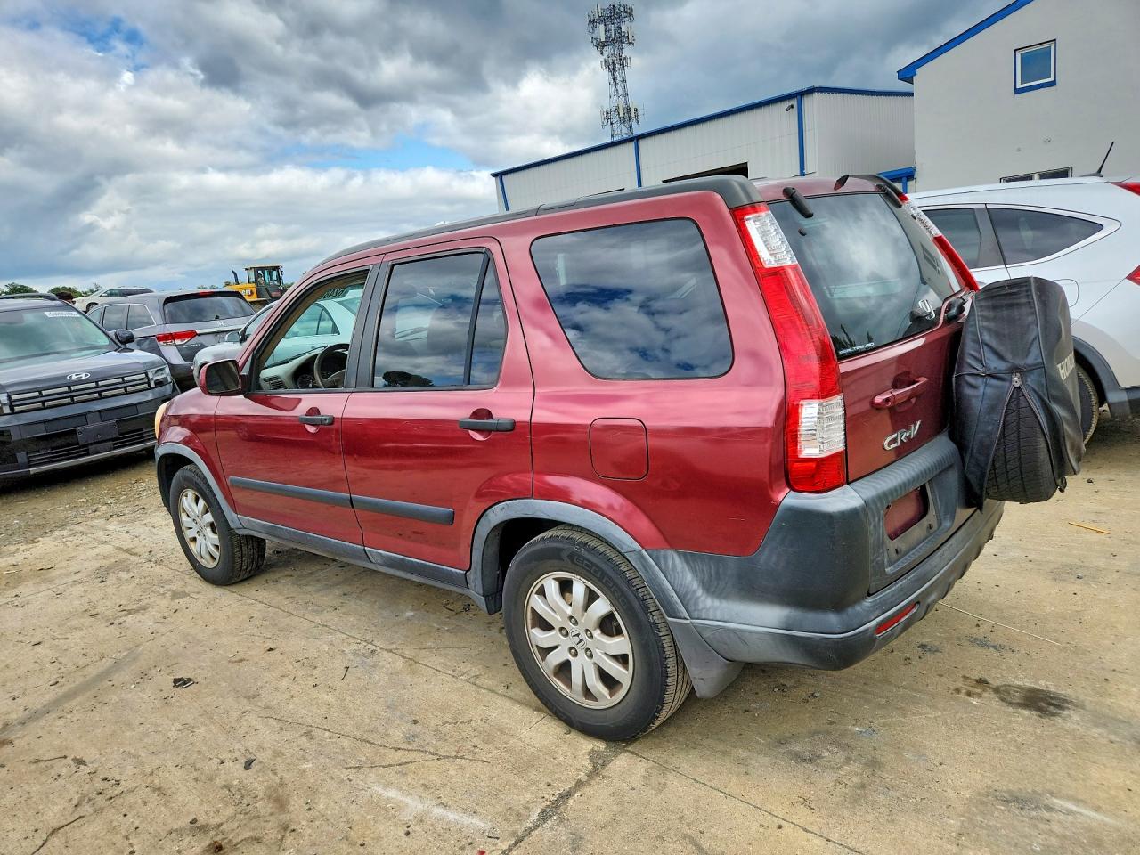 2006 Honda Cr-v Ex Burgundy vin: JHLRD78846C024455