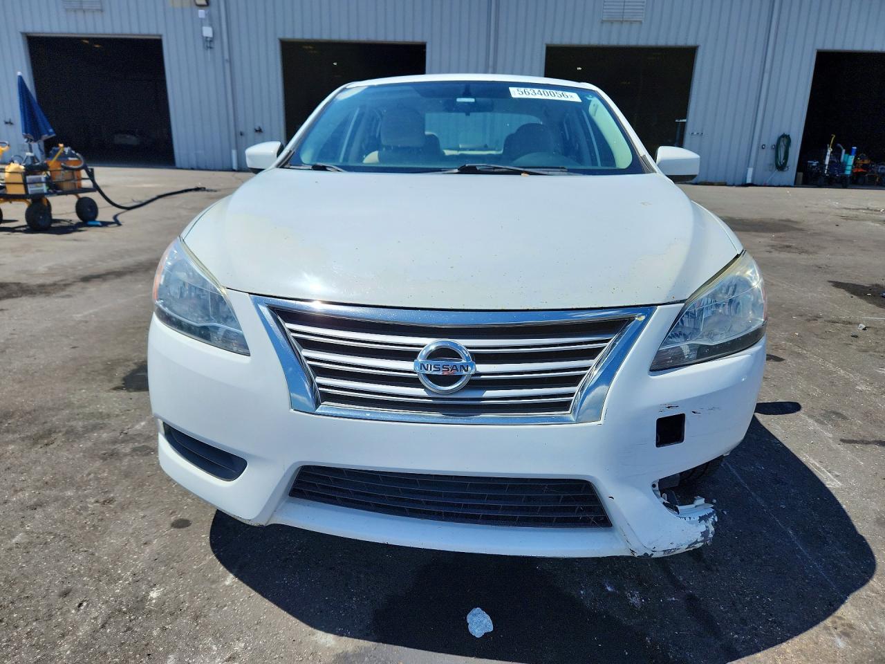 2015 Nissan Sentra Sv White vin: 3N1AB7AP9FY220452