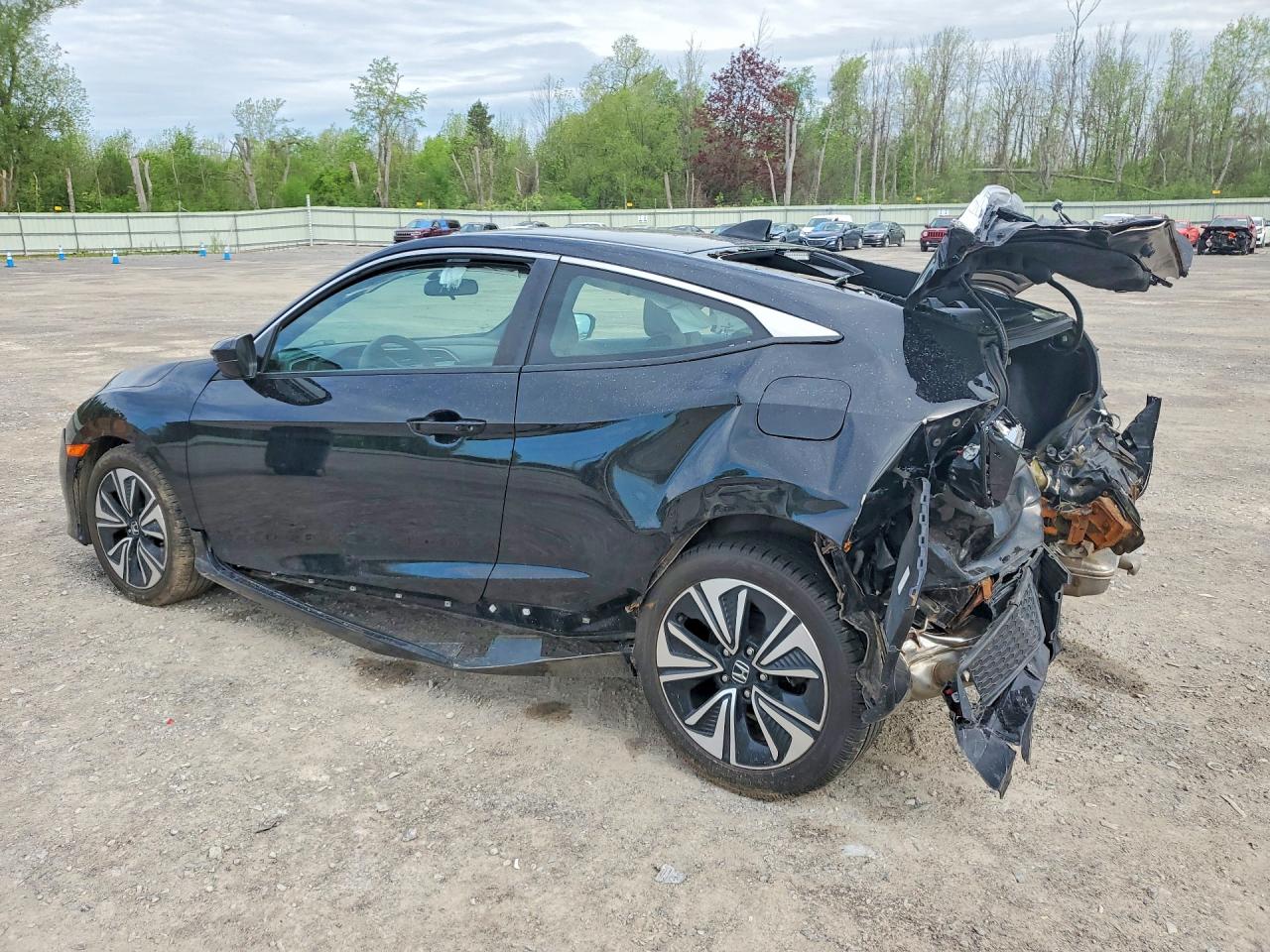 2017 Honda Civic Ex Черный vin: 2HGFC3B39HH357289