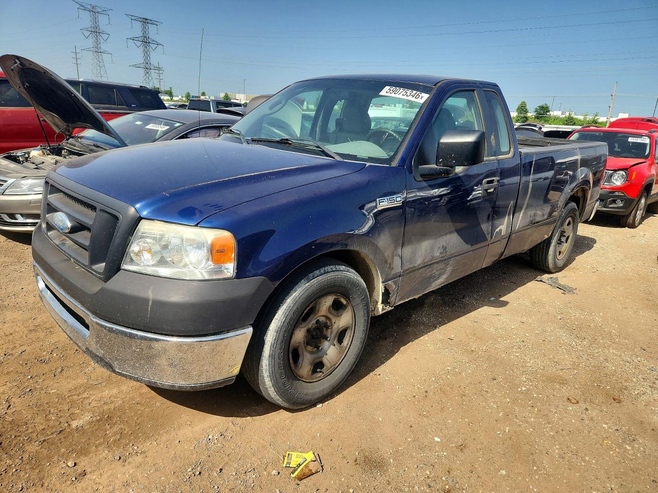 2008 Ford F150 Blue vin: 1FTRF12238KB63090