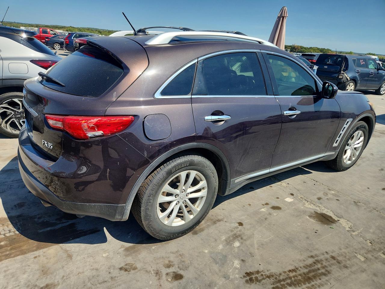 2012 Infiniti Fx35 Base Бордовый vin: JN8AS1MU9CM121984