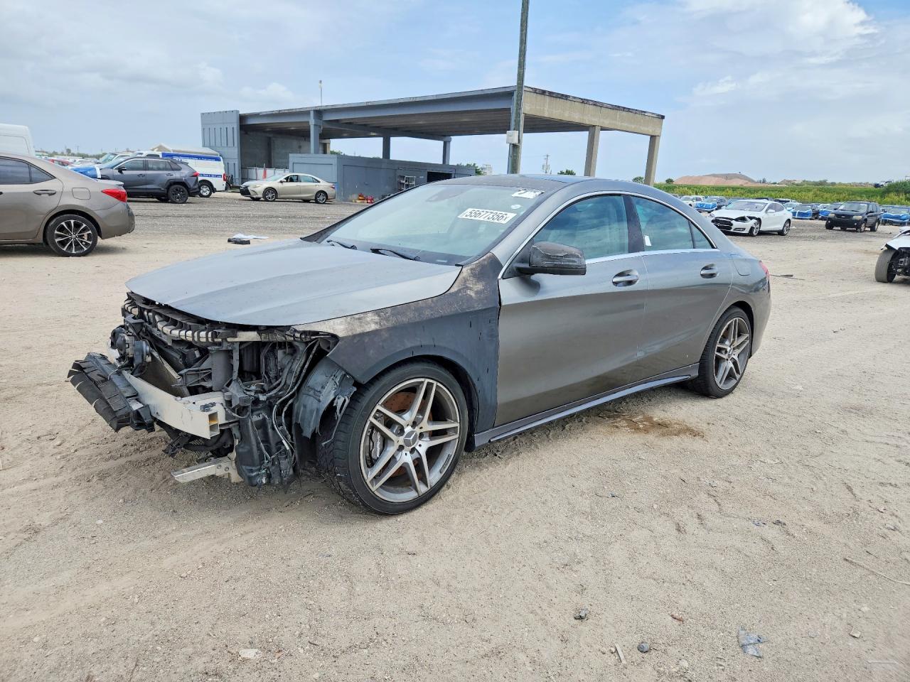 2014 Mercedes-benz Cla 45 Amg Gray vin: WDDSJ5CB1EN086676