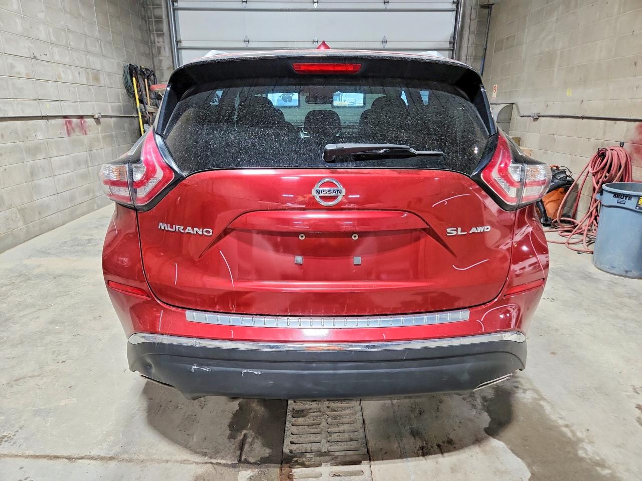 2015 Nissan Murano Sl Maroon vin: 5N1AZ2MH6FN242904