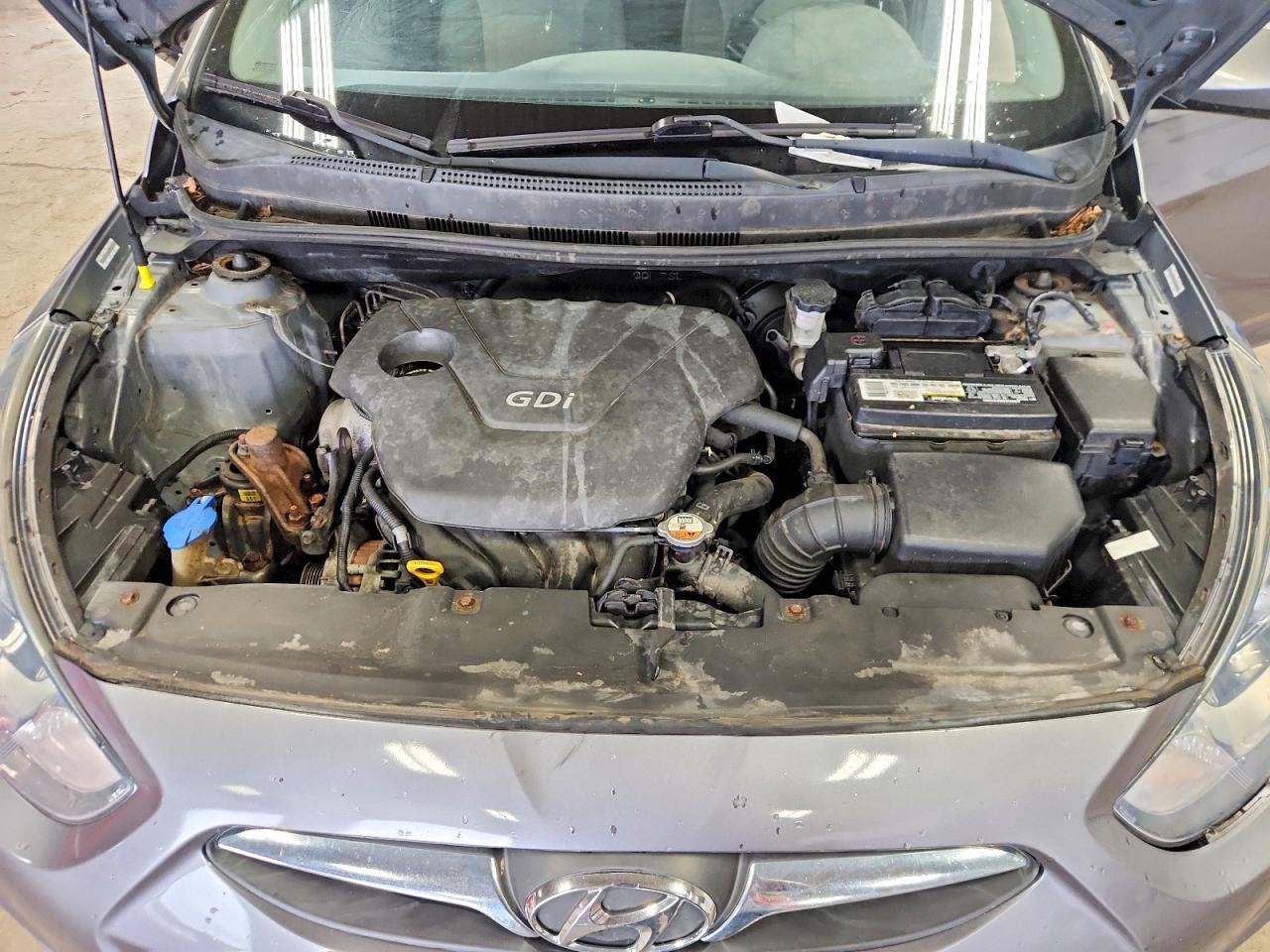 2014 Hyundai Accent Gls Gray vin: KMHCT4AE0EU638783