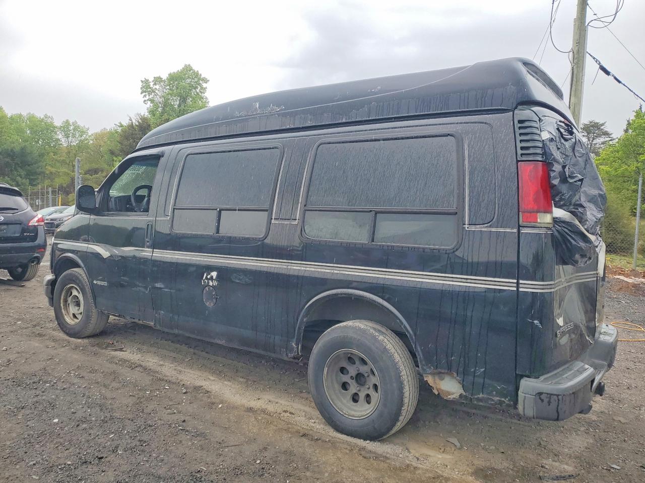 2002 Chev Express G1500 Black vin: 1GBFG15R121243546