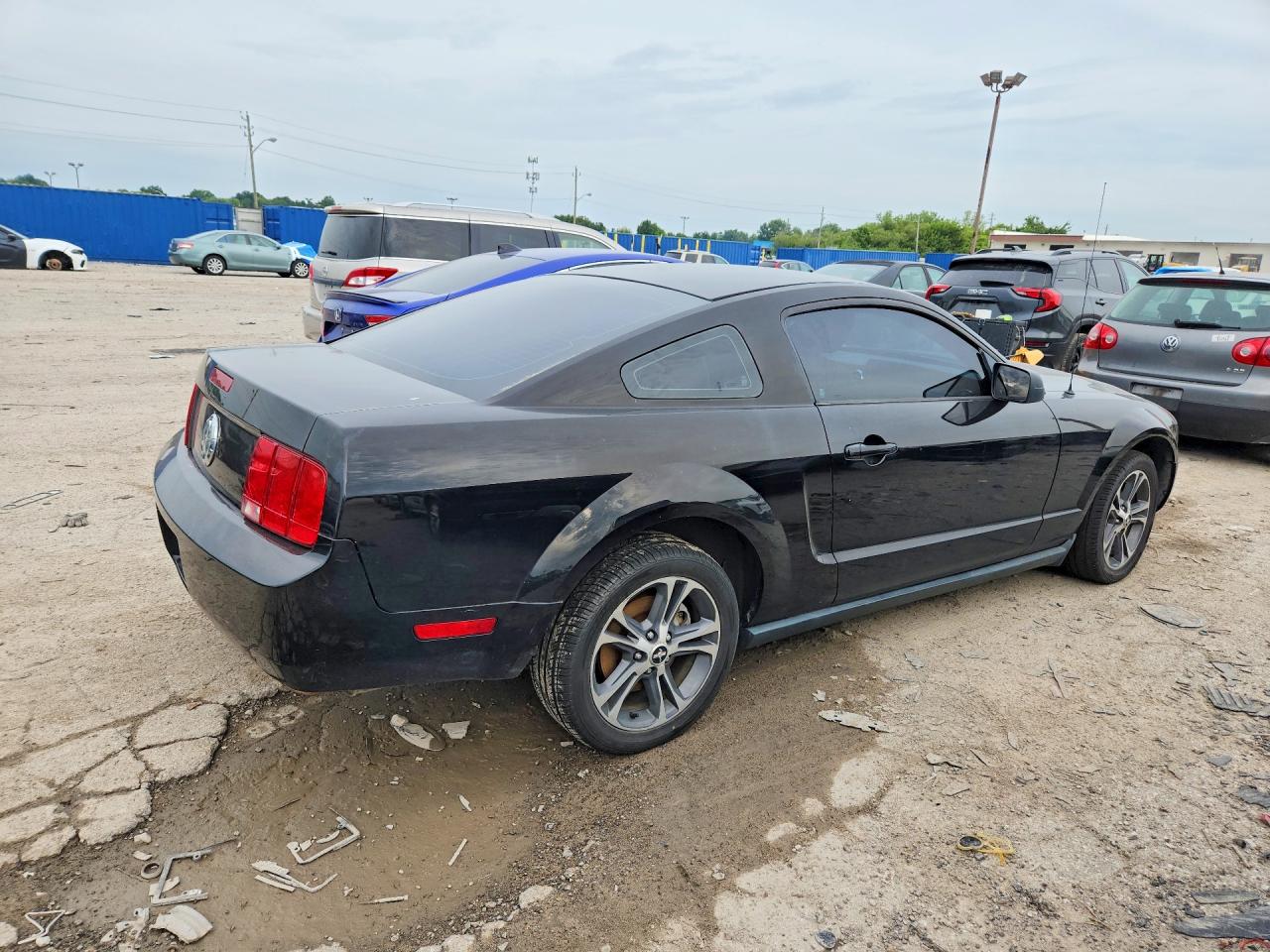 2007 Ford Mustang Black vin: 1ZVFT80N875270938