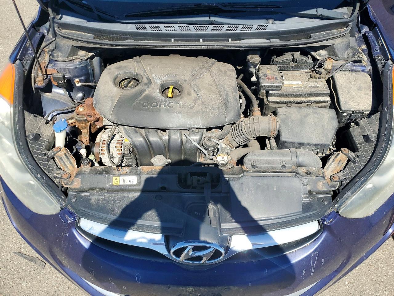 2013 Hyundai Elantra Gls Blue vin: 5NPDH4AE4DH303853