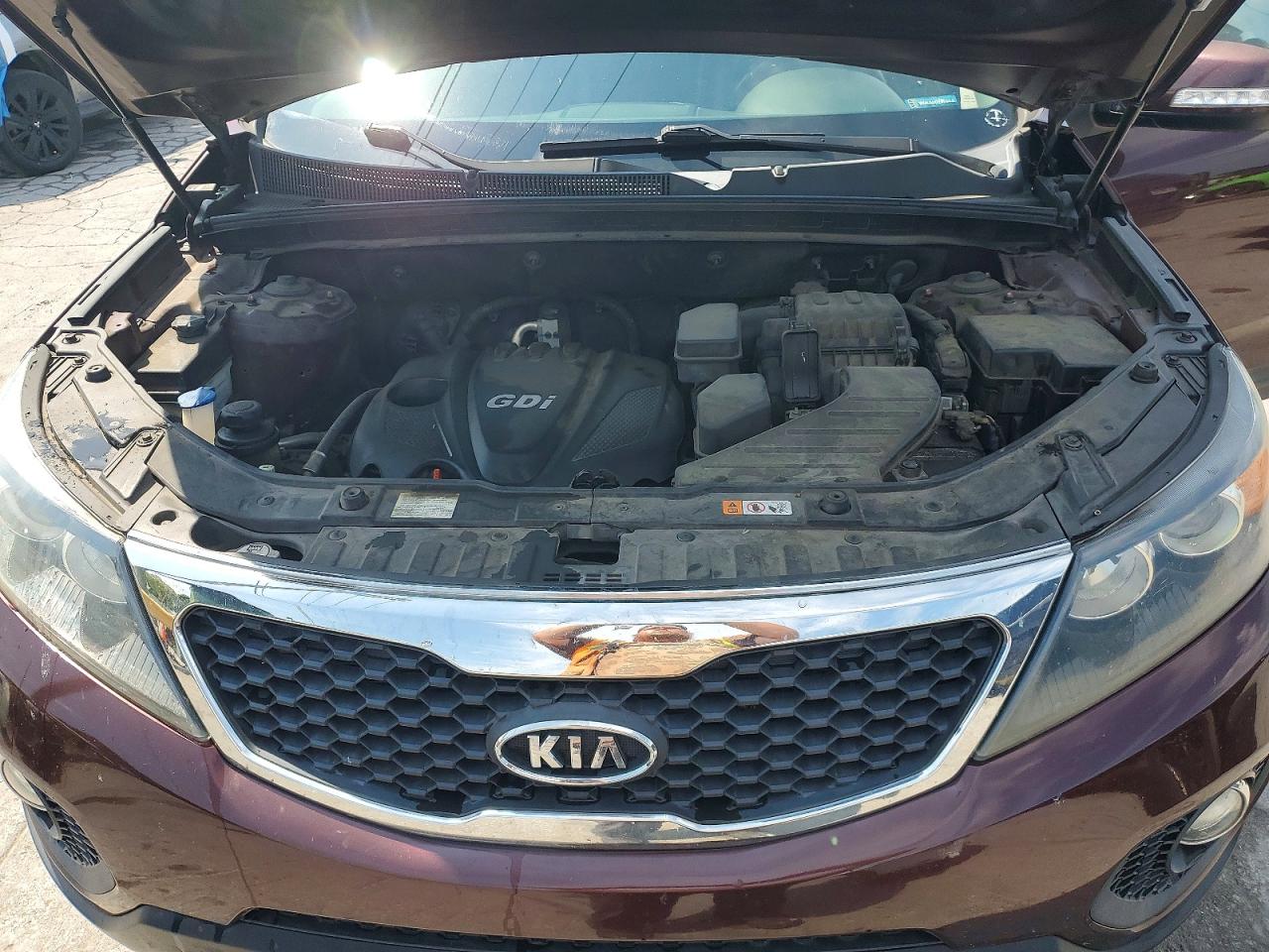 2013 Kia Sorento Ex Maroon vin: 5XYKU4A66DG399875