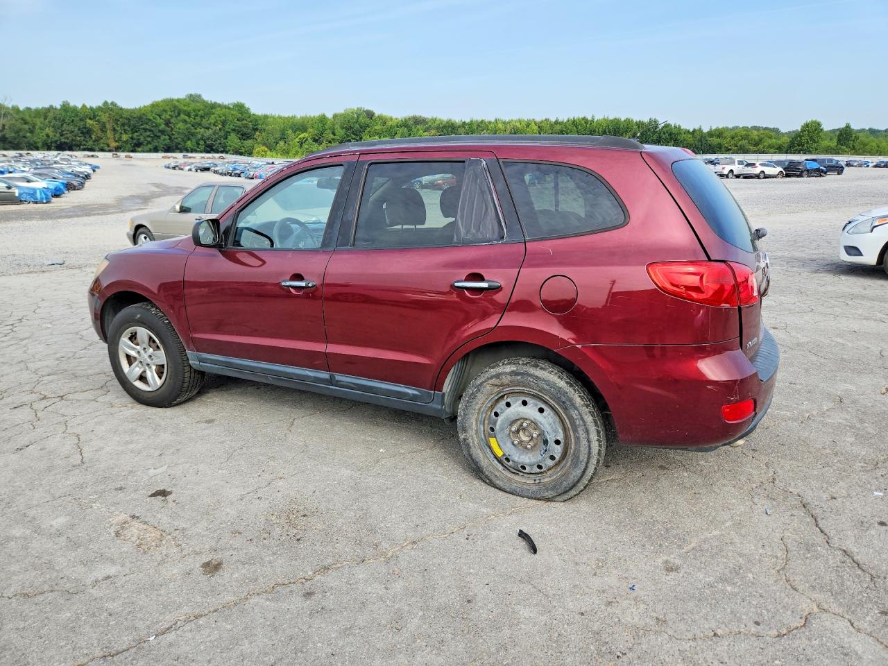 2009 Hyundai Santa Fe Gls Burgundy vin: 5NMSG13D69H296115