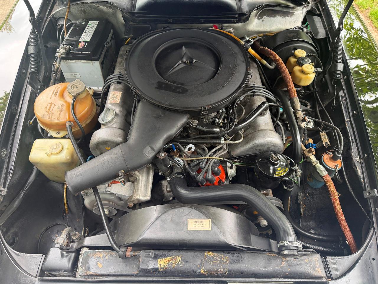 1973 Mercedes-benz 450 Sl Convertible Black vin: 10704412008355