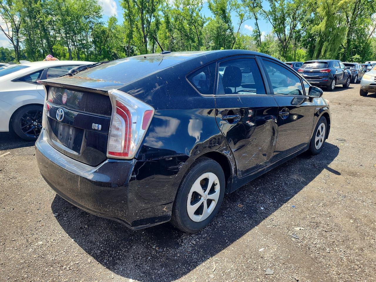 2012 Toyota Prius Four Black vin: JTDKN3DU3C1506039