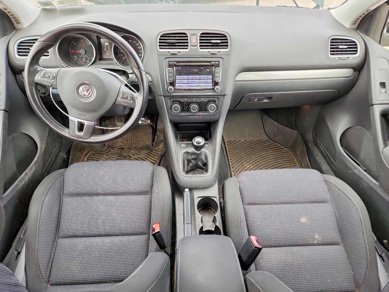 2013 Volkswagen Golf Black vin: WVWNM7AJ1DW123786