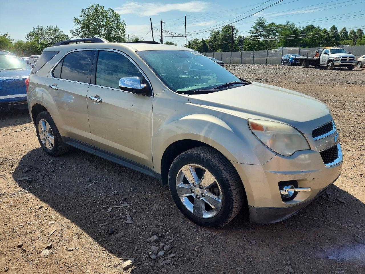 2013 Chevrolet Equinox Lt Beige vin: 1GNALPEK2DZ107705