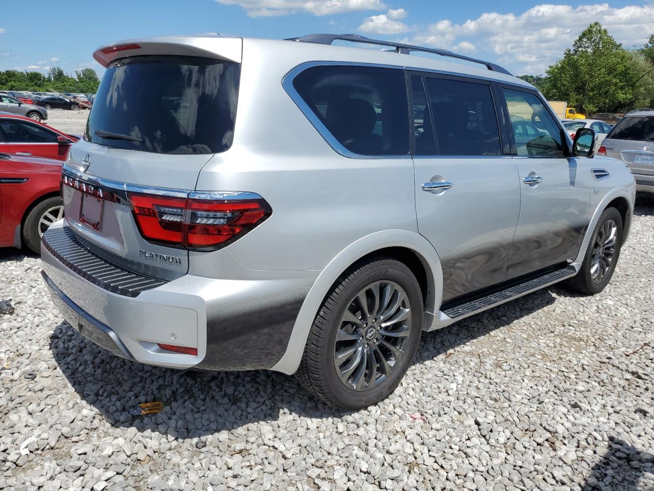 2021 Nissan Armada Platinum Silver vin: JN8AY2DB5M9791328