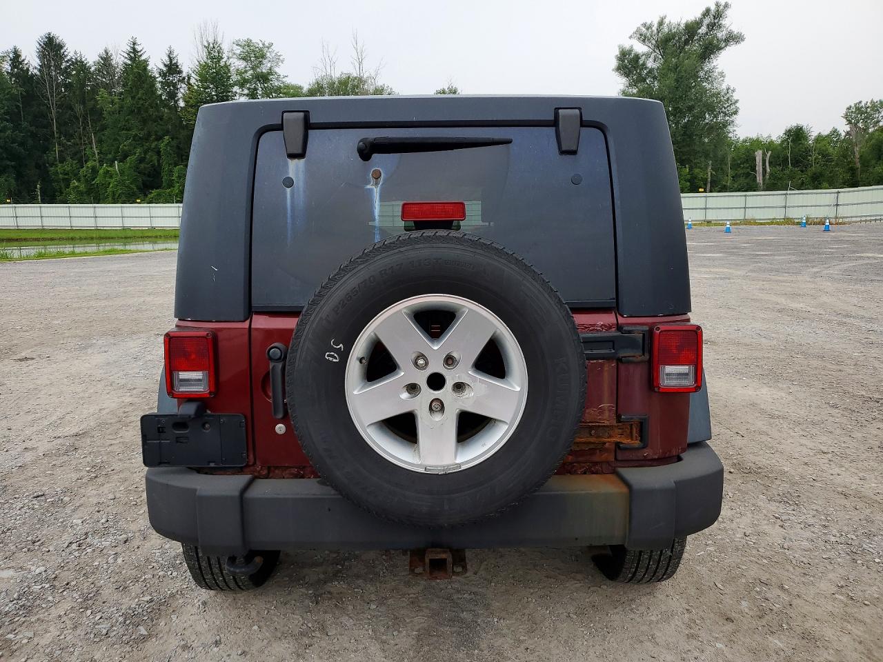 2010 Jeep Wrangler Unlimited Sport Бордовый vin: 1J4BA3H12AL174182