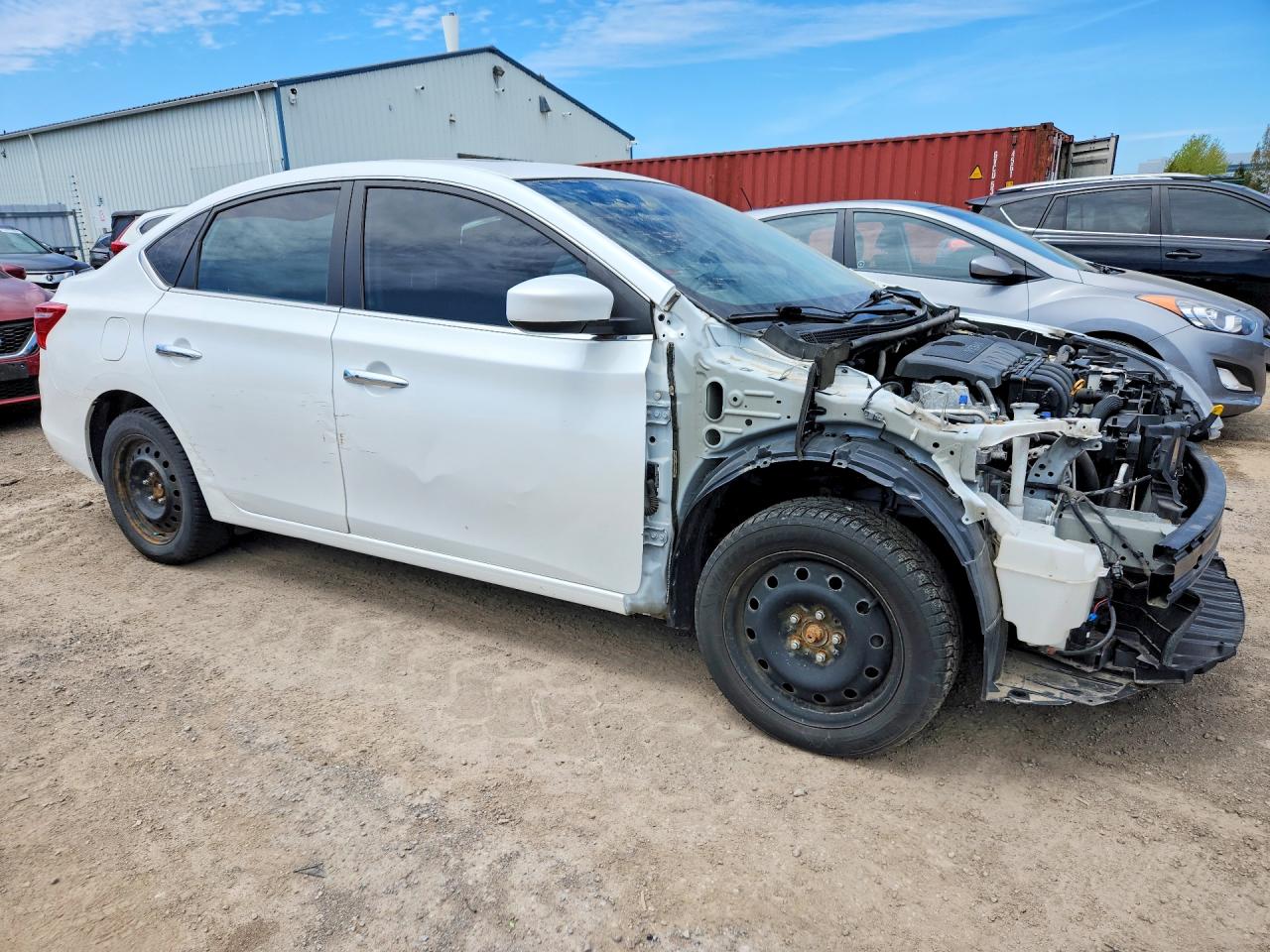 2019 Nissan Sentra S White vin: 3N1AB7AP8KY403108
