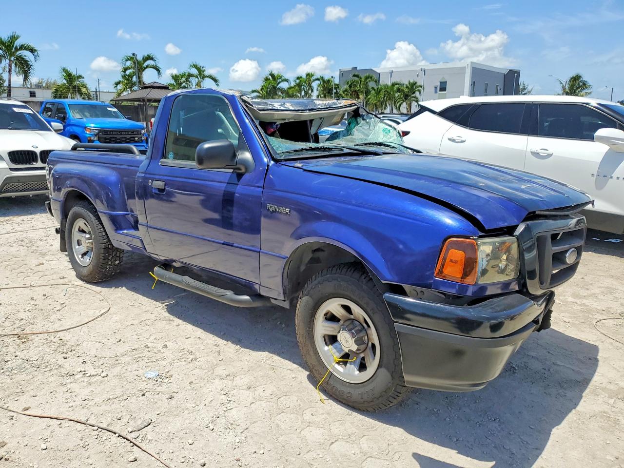2004 Ford Ranger Blue vin: 1FTYR10U04PA76221